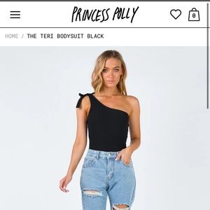 NWT Princess Polly Teri Bodysuit in Black